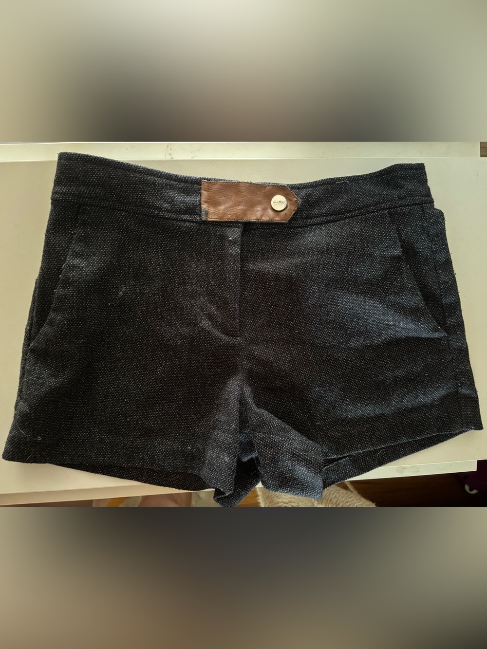 Marciano grey cotton suit shorts